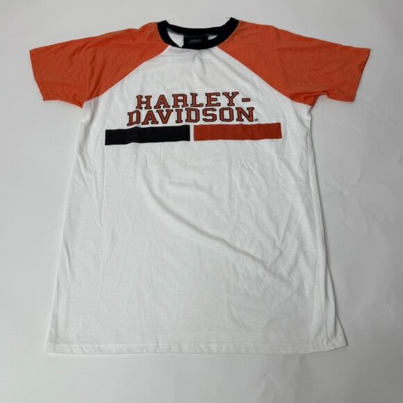 NWOT Harley Davidson Short Sleeve Raglan Graphic Tee Small - Picture 1 of 6